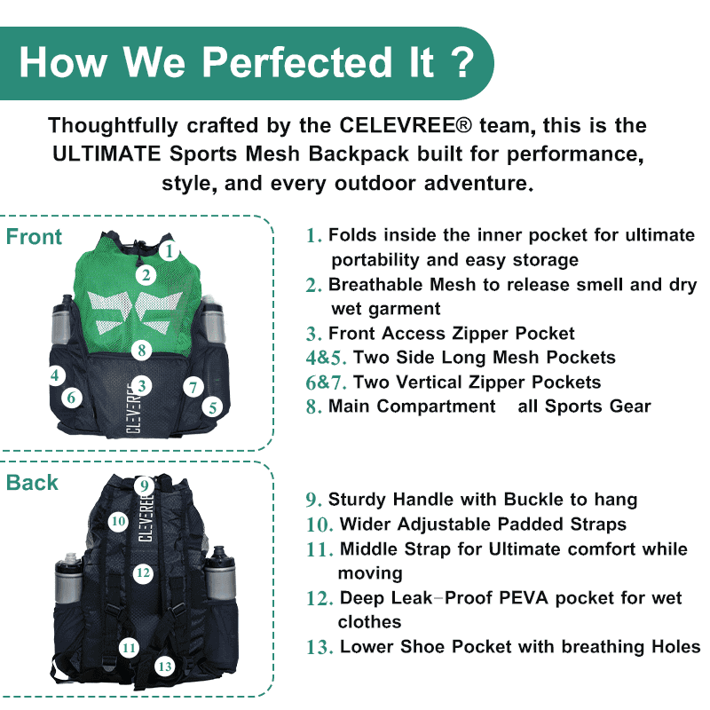Sports Mesh Backpack