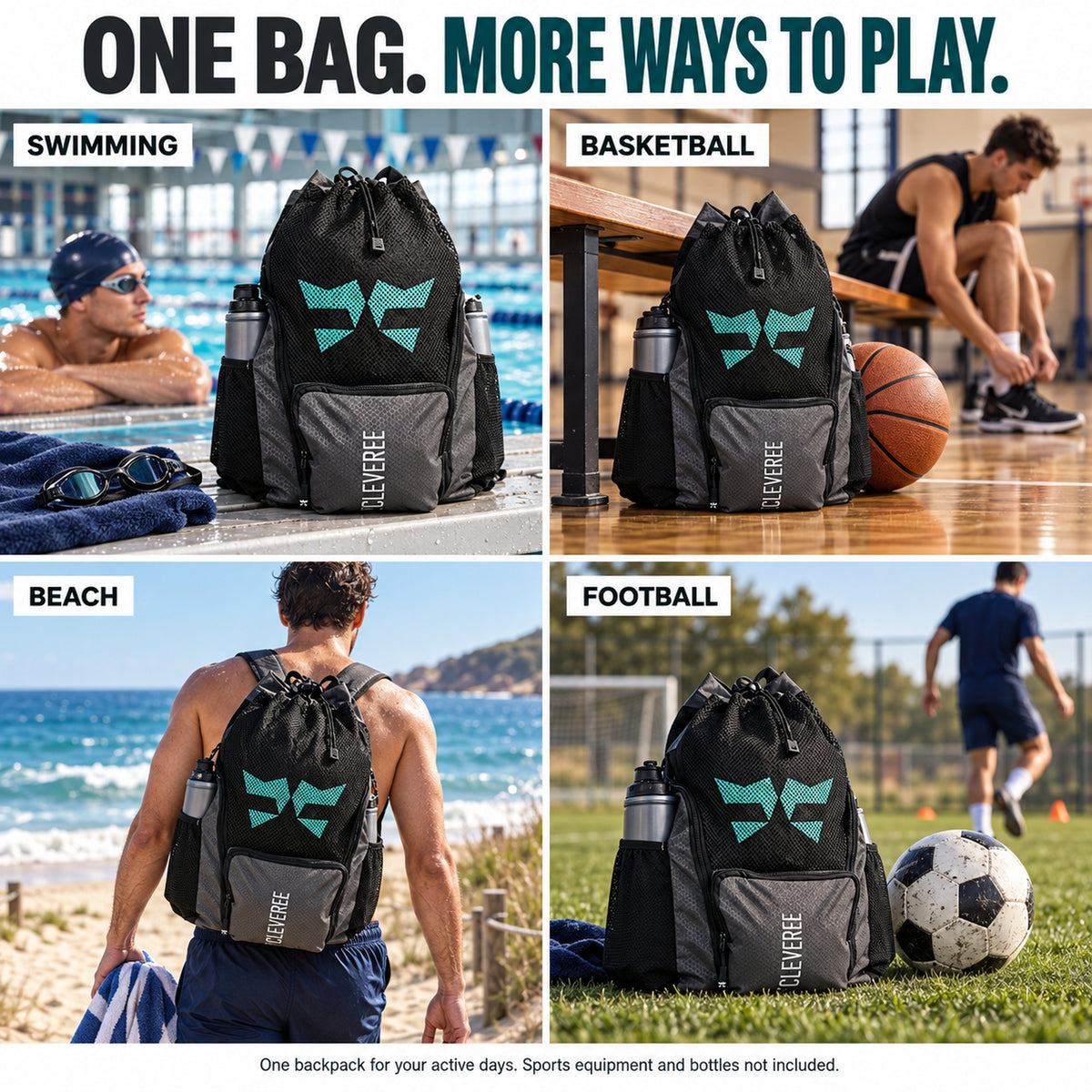 CLEVEREE Graphite Black: 09 One Bag Four Ways to Play