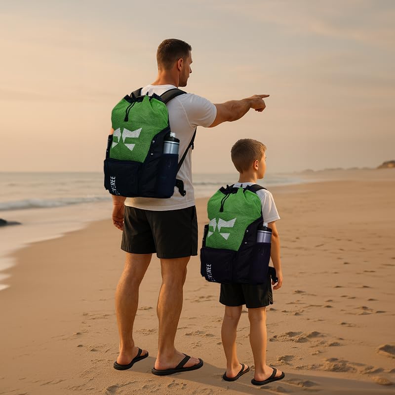 Sports Mesh Backpack - Green Champ 6