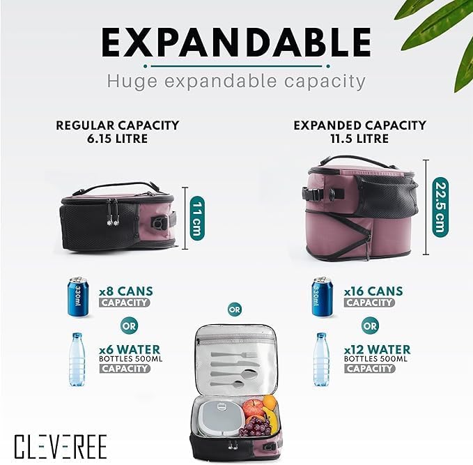 Expandable Cooler Bag - Purple 4