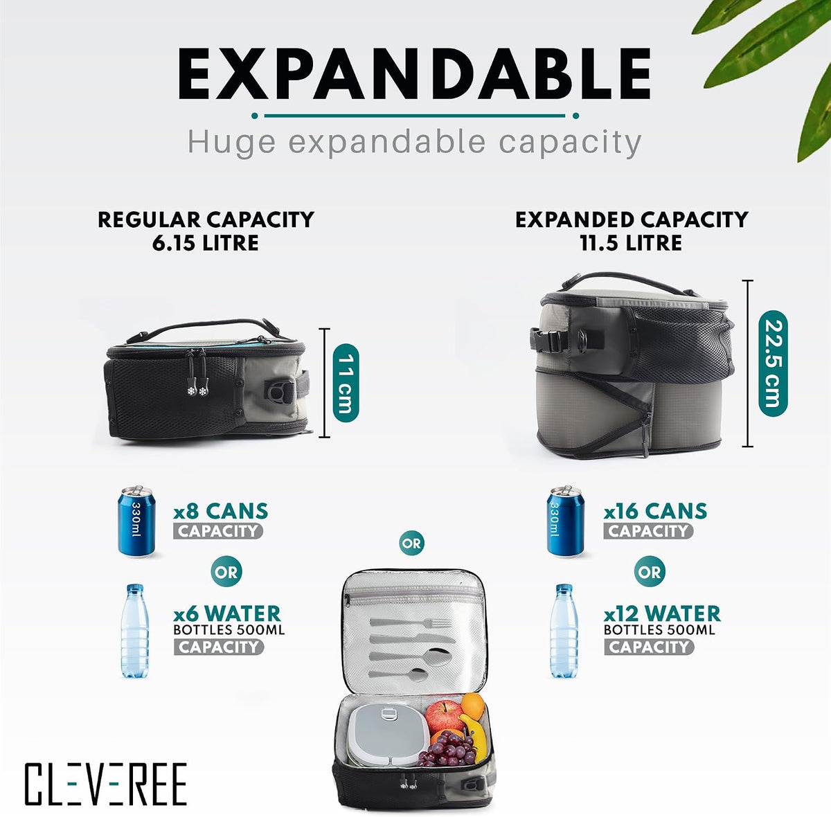 Expandable Cooler Bag - Grey 4