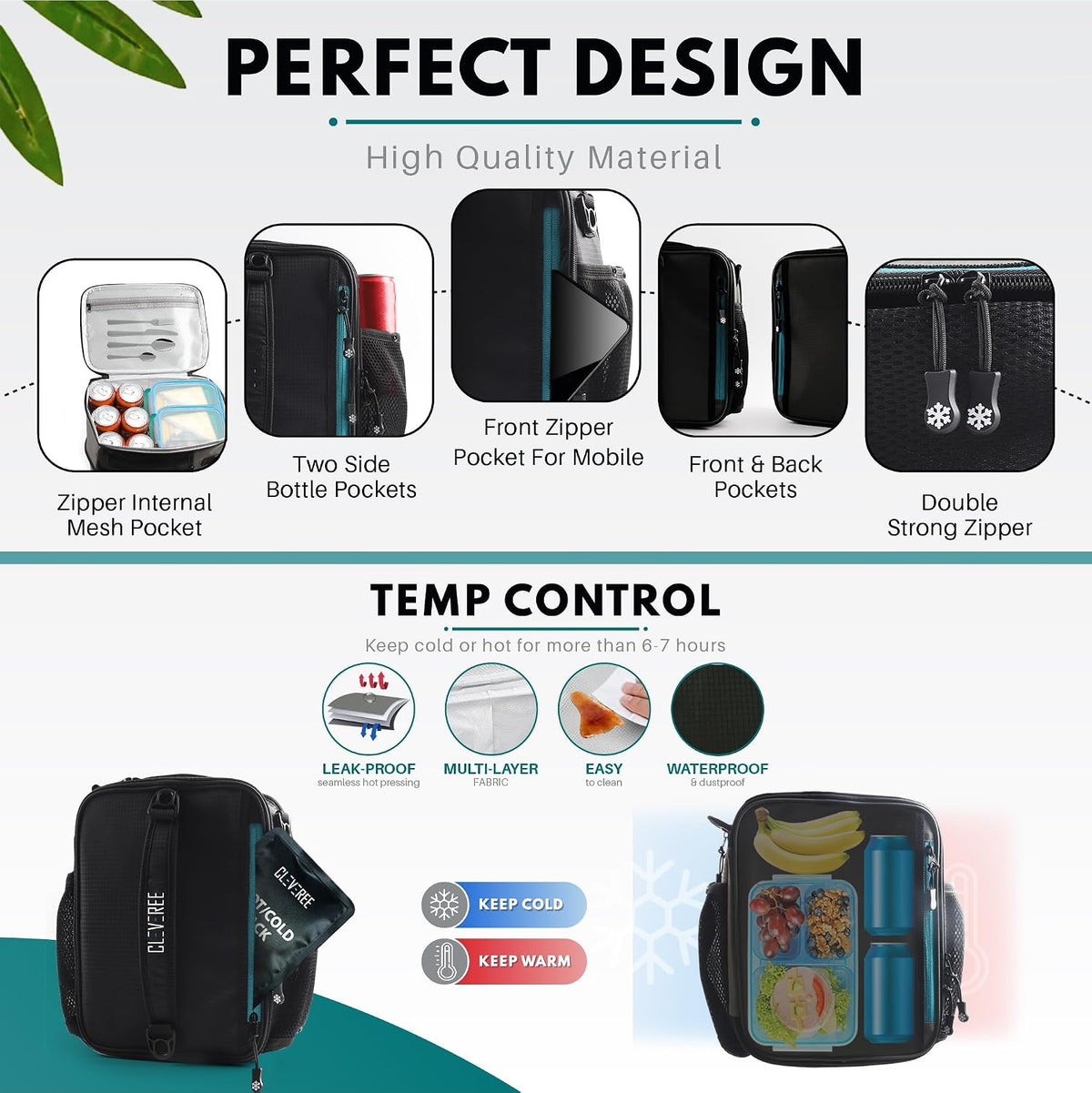 Expandable Cooler Bag - Black 6