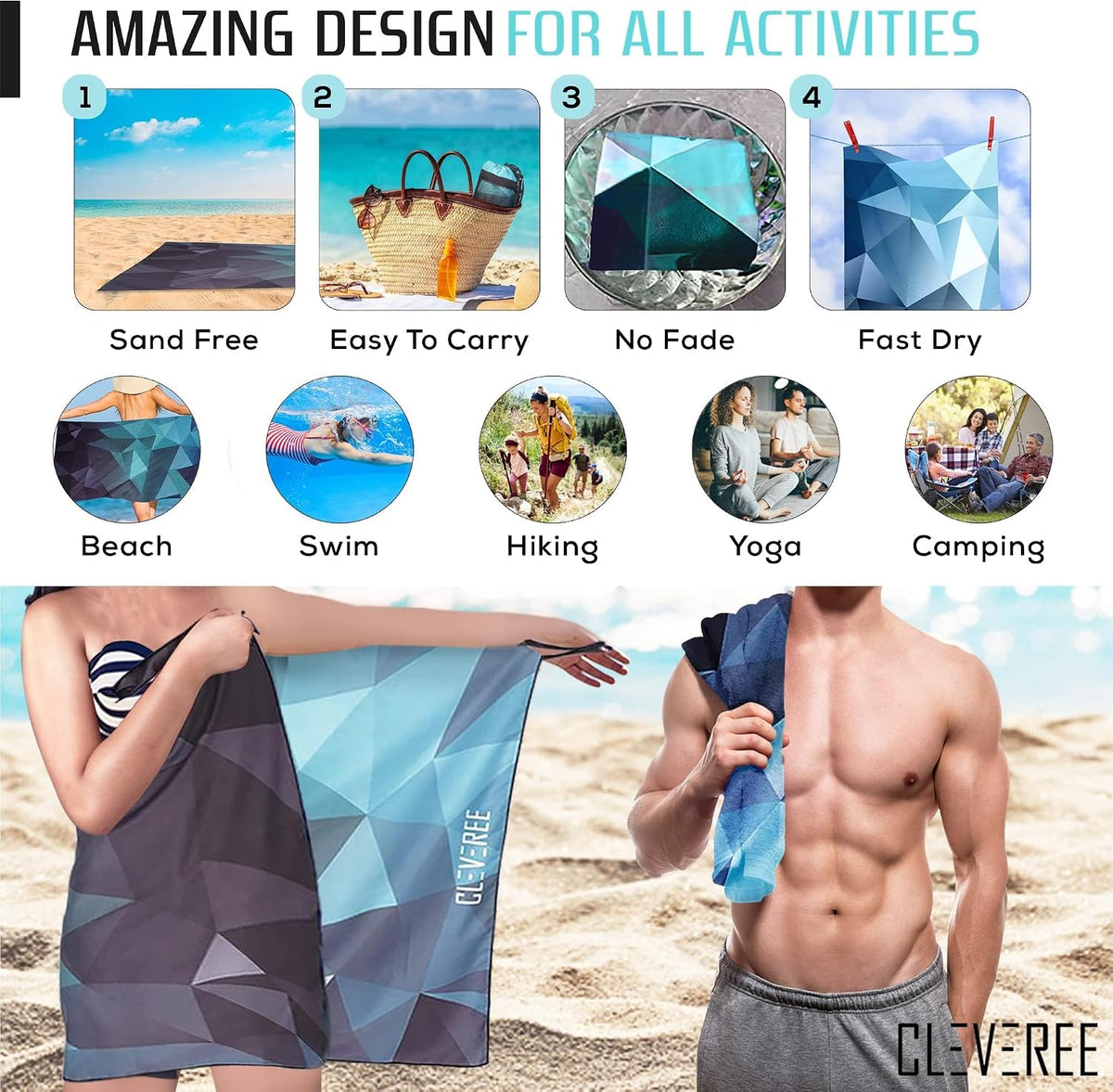 Microfiber Towel - Teal 5