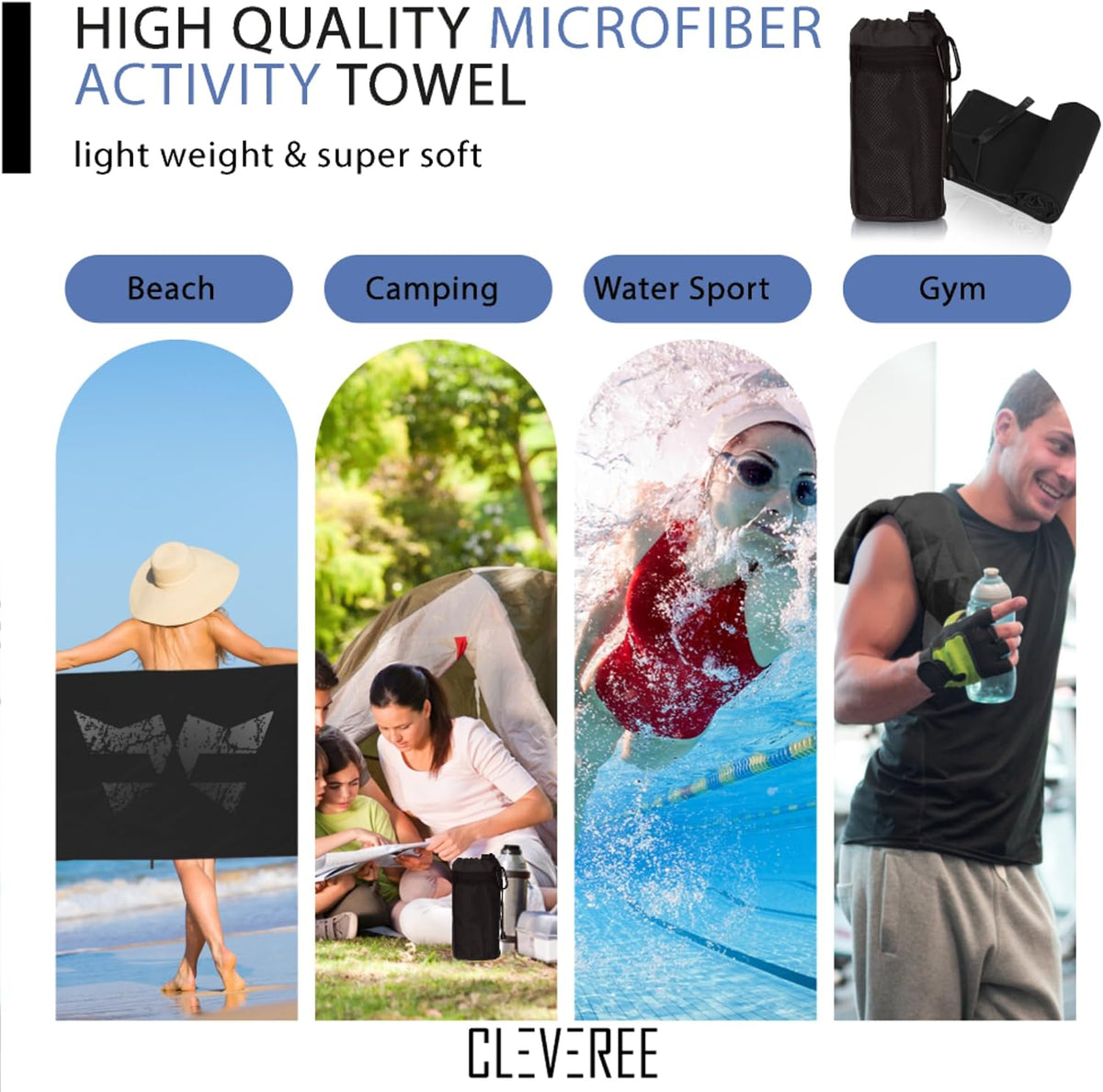 Microfiber Towel - Black 4