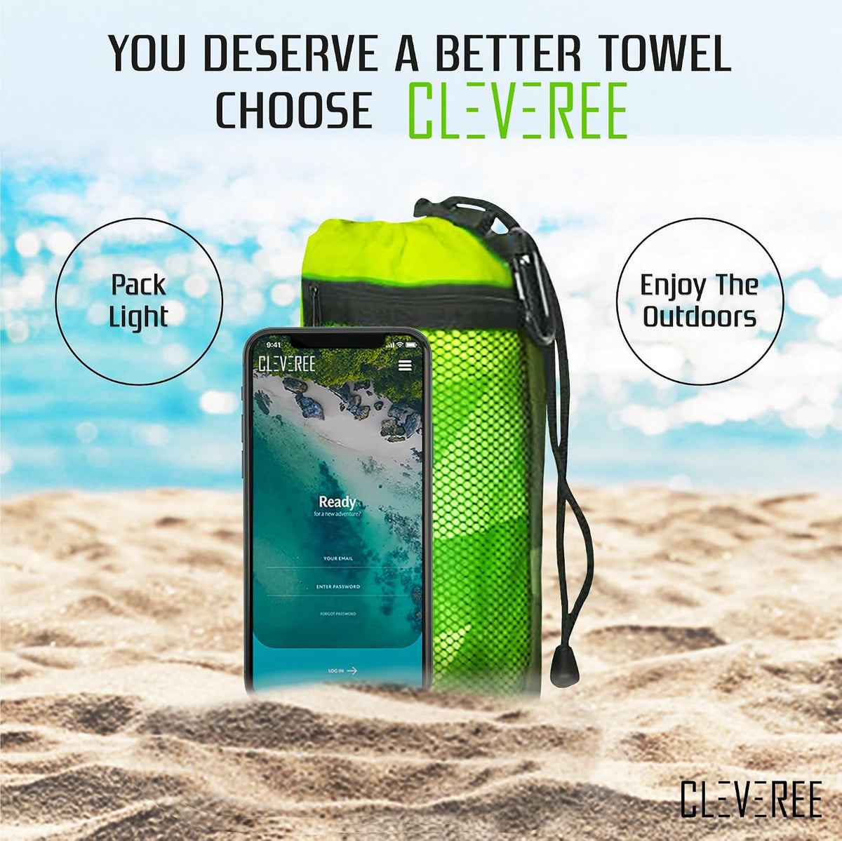 Microfiber Towel - Green Neon 2