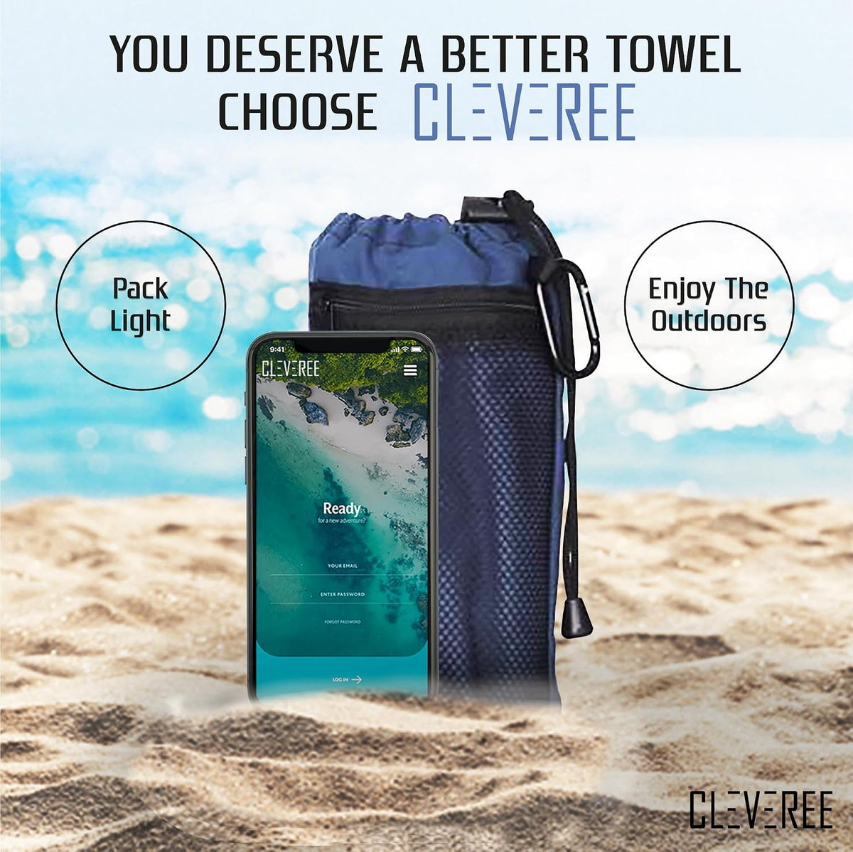 Microfiber Towel - Navy Blue 2