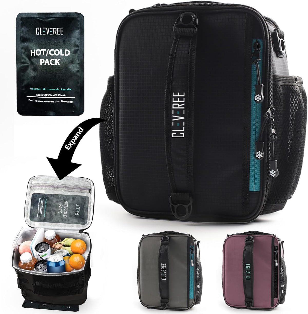Expandable Cooler Bag - Black 1