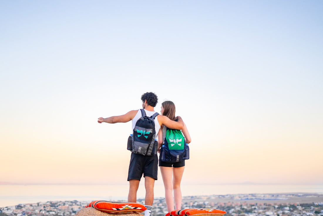 CLEVEREE sports mesh backpack on a day out