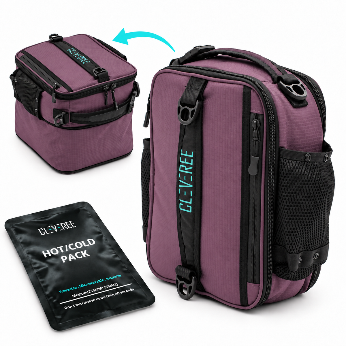 CLEVEREE Purple: Complete cooler bag 