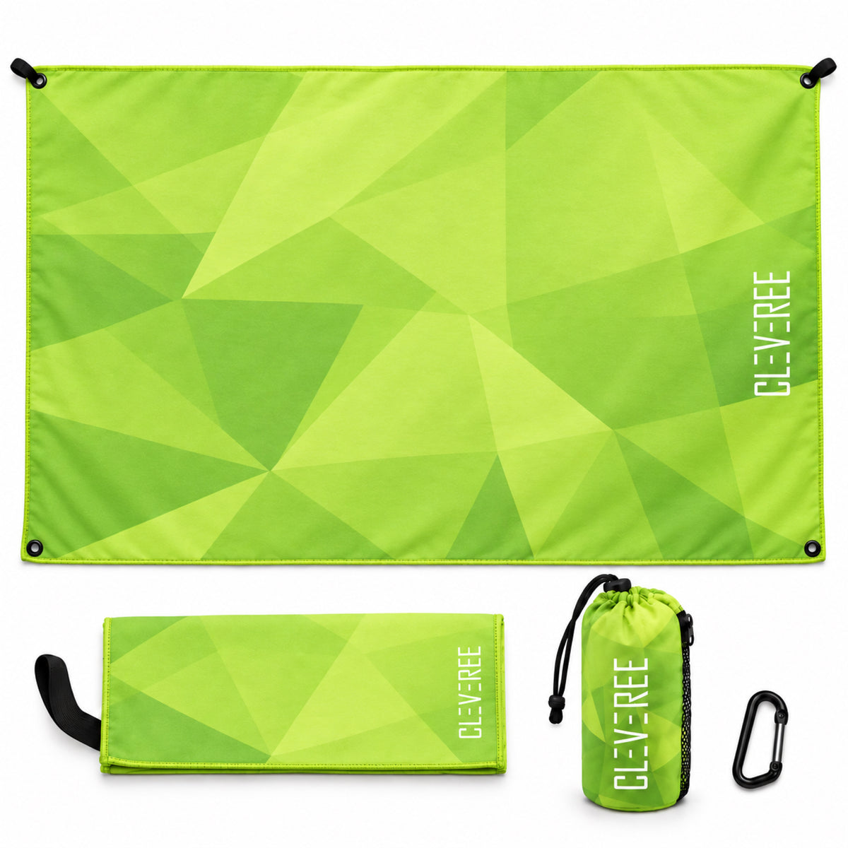 CLEVEREE Green Neon: 01B Main Unfolded Option 
