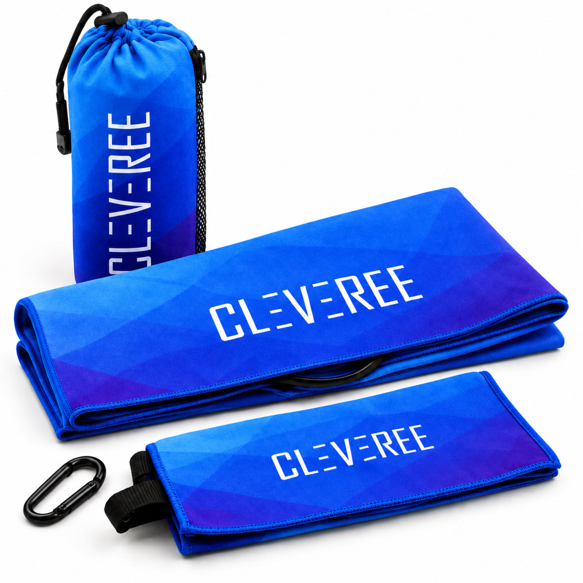 CLEVEREE Royal Blue: Complete towel set 