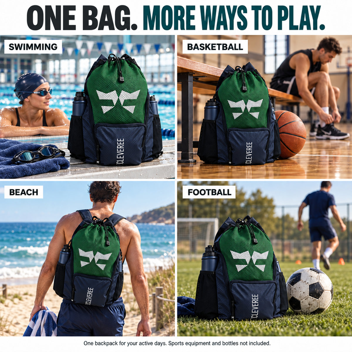 CLEVEREE Green Champ: 09 One Bag Four Ways to Play 