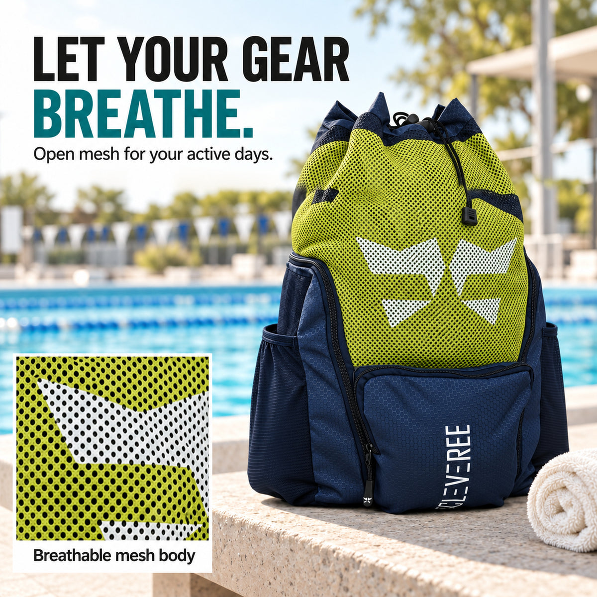 CLEVEREE Yellow Sporter: 03 Breathable Mesh 
